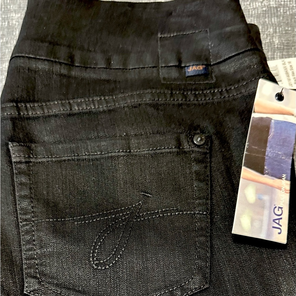 Jag Waxed Jeans Flattering Pull-On Malia Slim